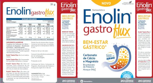 Enolin Gastro flux 20 comprimidos mastigaveis