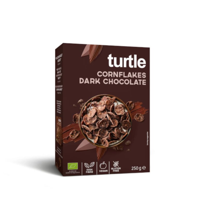 Cereais Cornflakes Dark Chocolate Sem Glúten Biológicos 250g Turtle