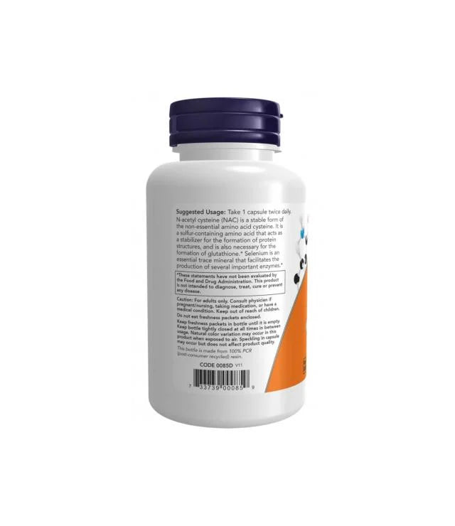 NAC N-ACETILCISTEÍNA 600 MG 100 CÁPSULAS