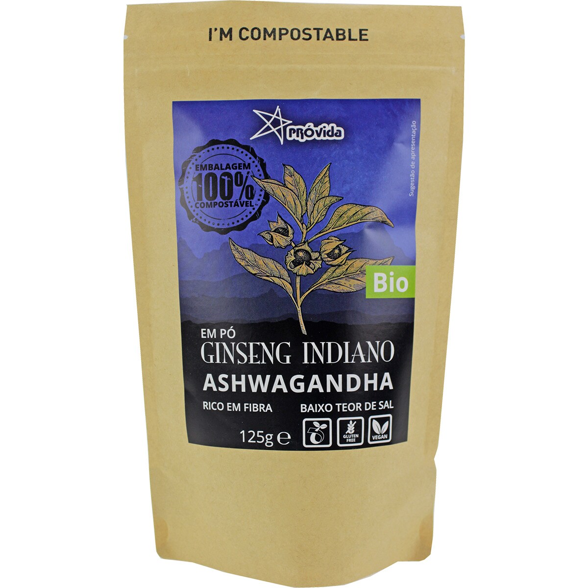 Ashwagandha em Pó Bio 125 g