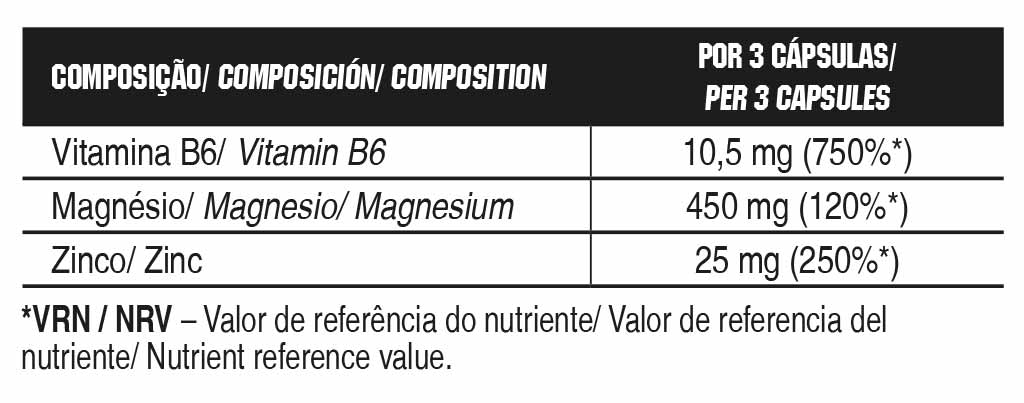 ZMA 90 capsulas vegetais