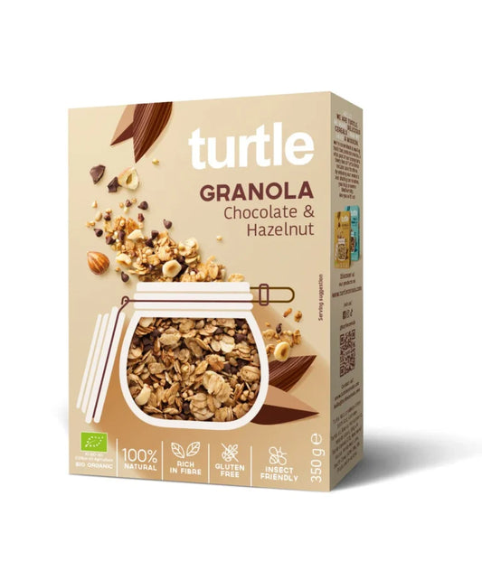 Granola Chocolate Avelã Sem Glúten Biológica 350g Turtle