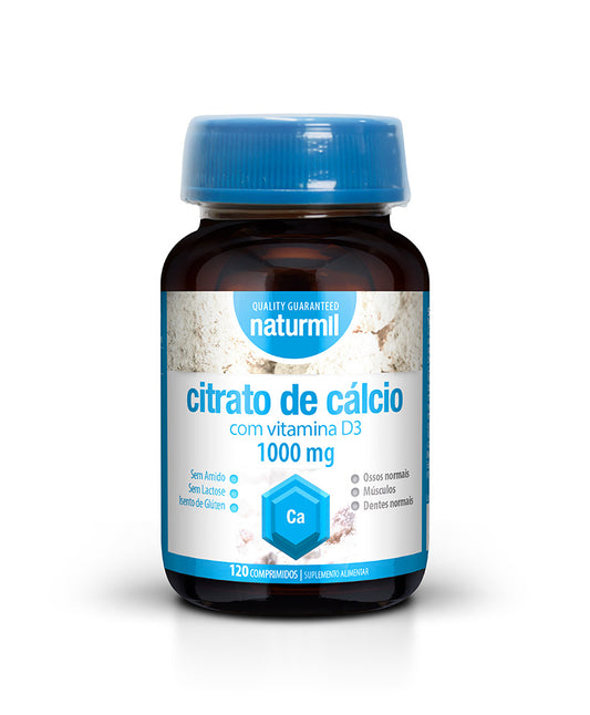 Citrato de Calcio com Vitamina D3 1000mg 120 comprimidos